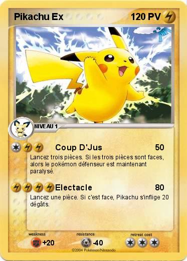 Pokemon Pikachu Ex