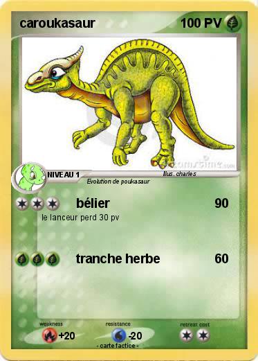 Pokemon caroukasaur