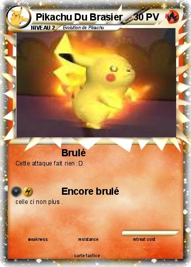 Pokemon Pikachu Du Brasier