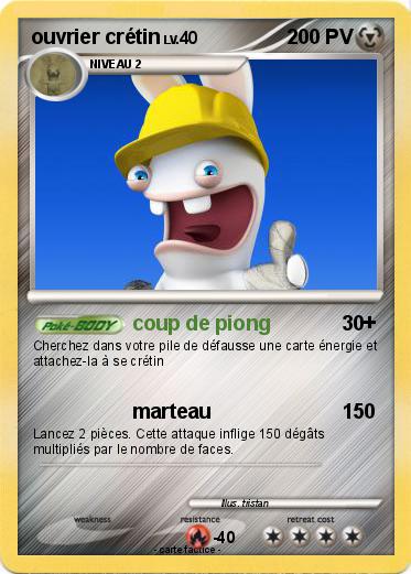 Pokemon ouvrier crétin