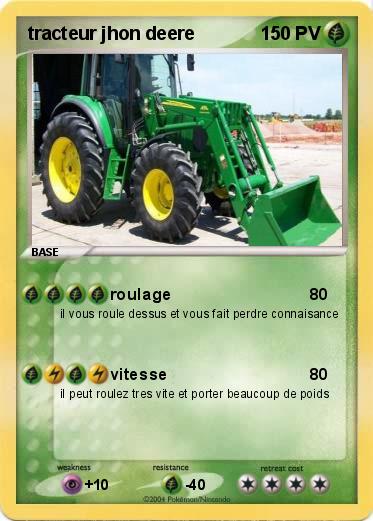 Pokemon tracteur jhon deere