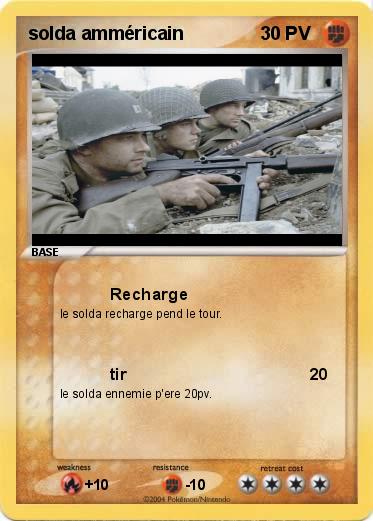 Pokemon solda amméricain