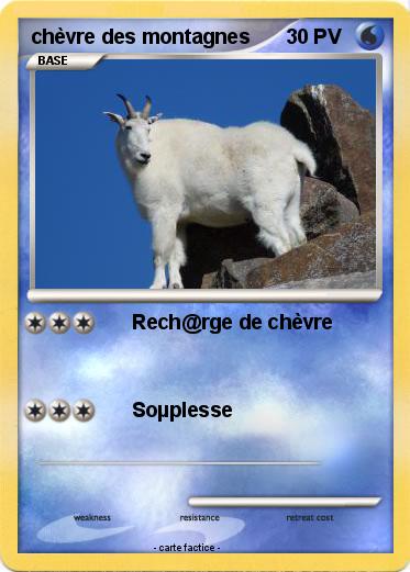 Pokemon chèvre des montagnes