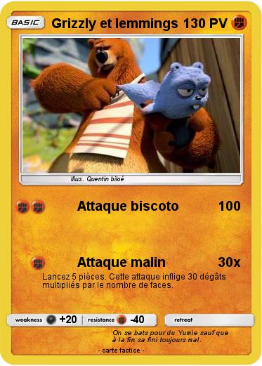 Pokemon Grizzly et lemmings