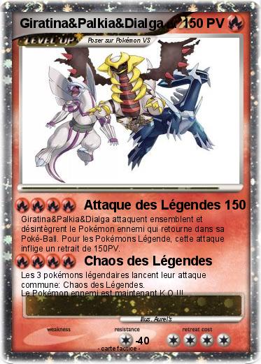 Pokemon Giratina&Palkia&Dialga