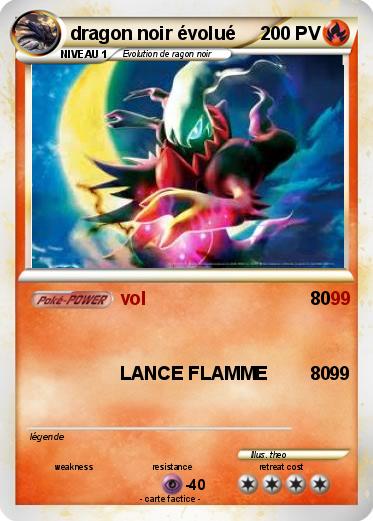 Pokemon dragon noir évolué