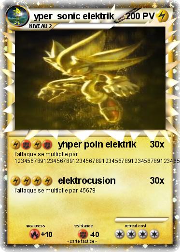Pokemon yper  sonic elektrik