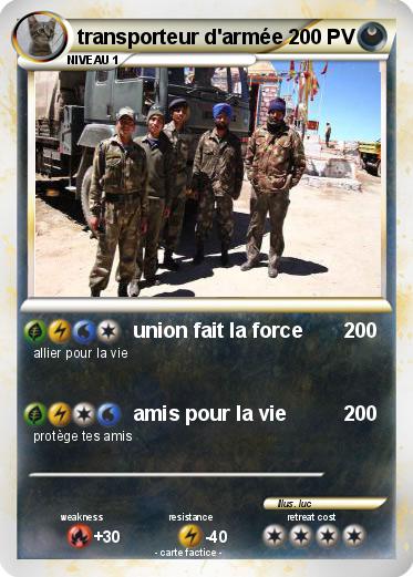 Pokemon transporteur d'armée