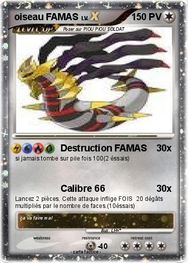 Pokemon oiseau FAMAS