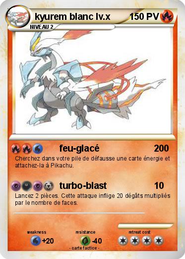 Pokemon kyurem blanc lv.x