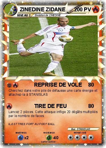 Pokemon ZINEDINE ZIDANE