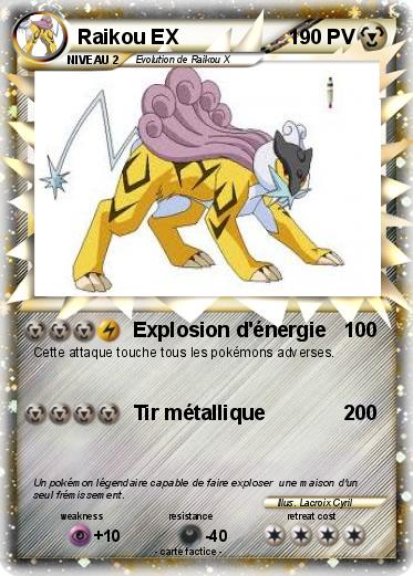 Pokemon Raikou EX