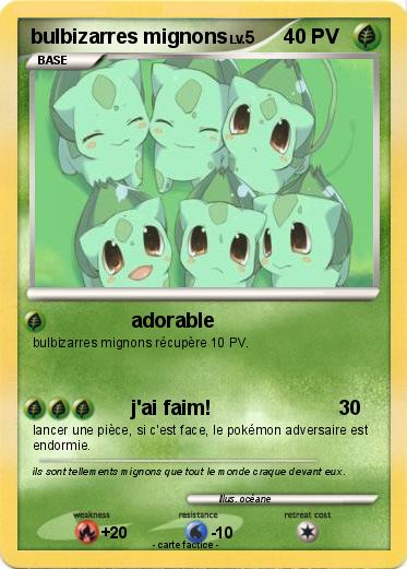 Pokemon bulbizarres mignons