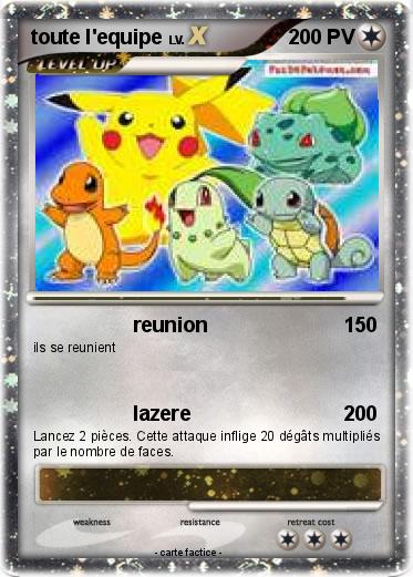 Pokemon toute l'equipe