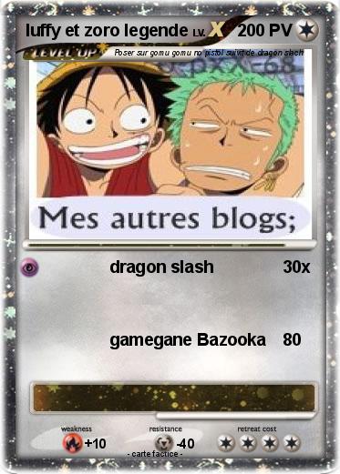 Pokemon luffy et zoro legende