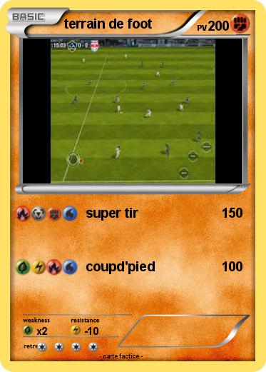 Pokemon terrain de foot