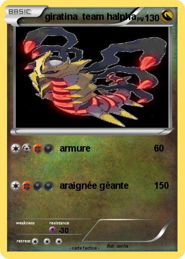 Pokemon giratina  team halpha