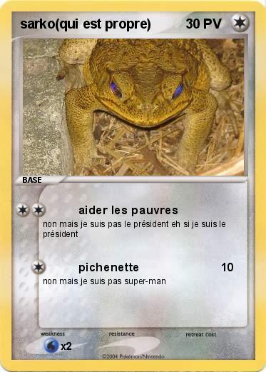 Pokemon sarko(qui est propre)