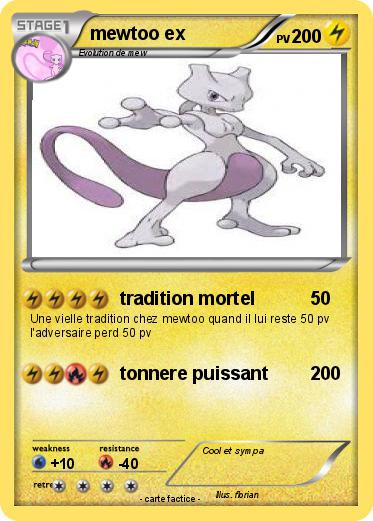 Pokemon mewtoo ex