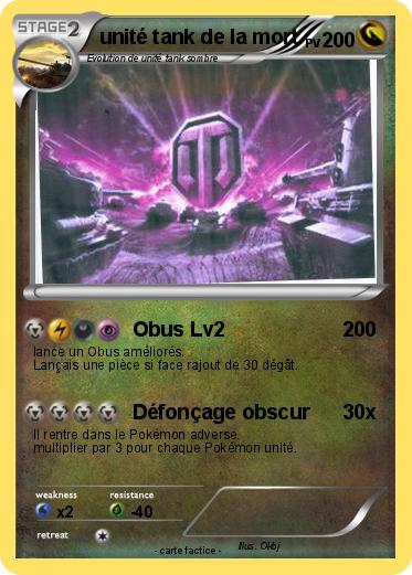 Pokemon unité tank de la mort