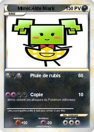 Pokemon Mimic,élite Niark