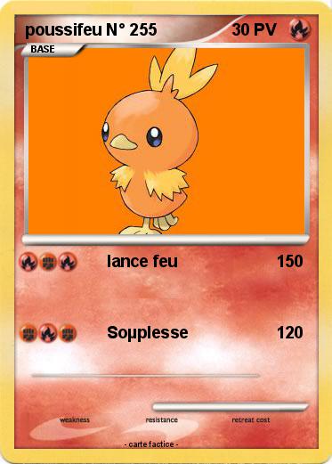 Pokemon poussifeu N° 255