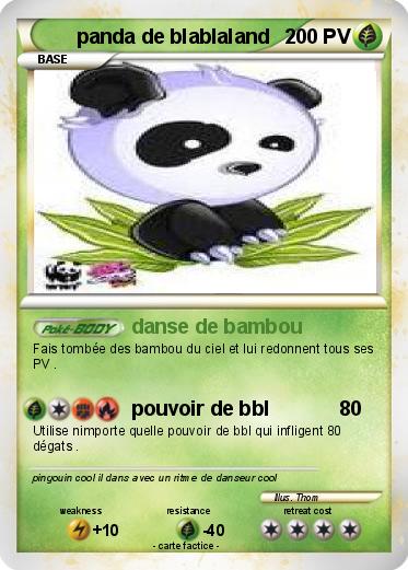 Pokemon panda de blablaland