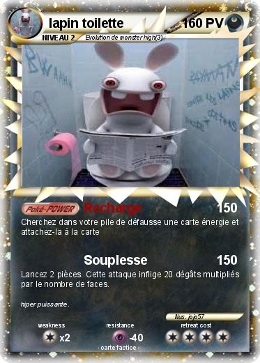 Pokemon lapin toilette