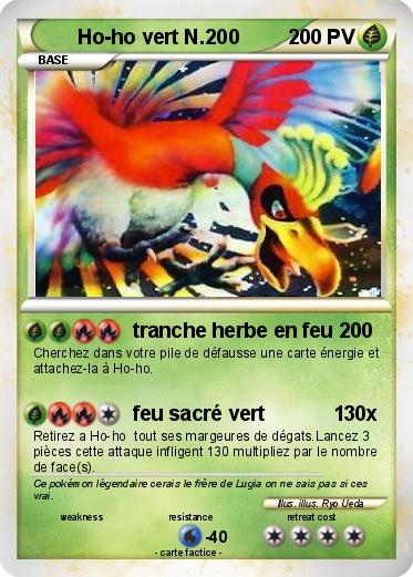 Pokemon Ho-ho vert N.200