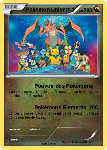 Pokemon Pokémon Univers 1