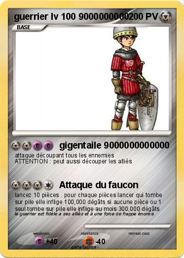 Pokemon guerrier lv 100 9000000000
