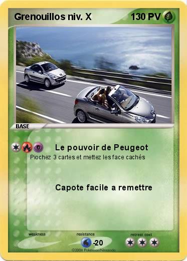 Pokemon Grenouillos niv. X