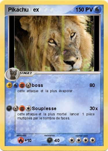 Pokemon Pikachu   ex