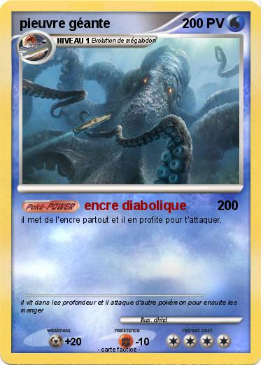 Pokemon pieuvre géante