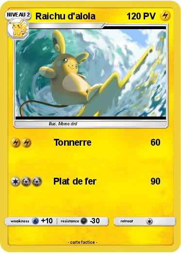 Pokemon Raichu d'alola