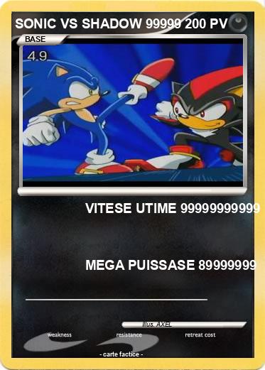 Pokemon SONIC VS SHADOW 99999