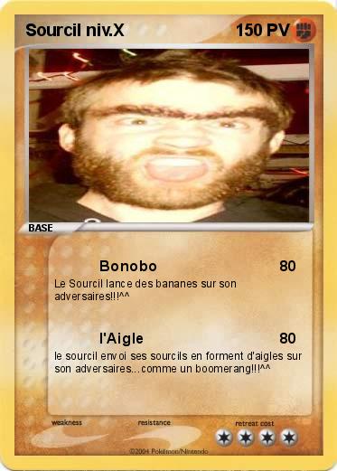 Pokemon Sourcil niv.X