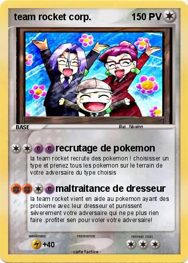 Pokemon team rocket corp.