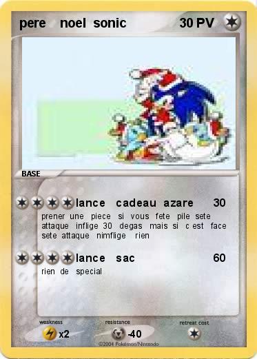 Pokemon pere    noel  sonic