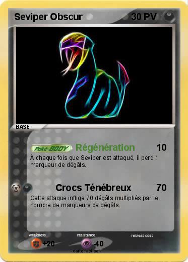 Pokemon Seviper Obscur