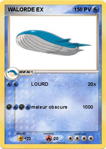 Pokemon WALORDE EX