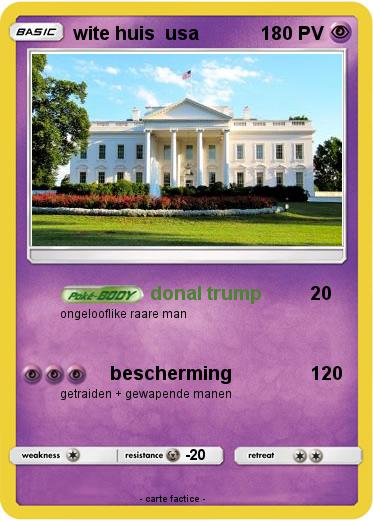 Pokemon wite huis  usa
