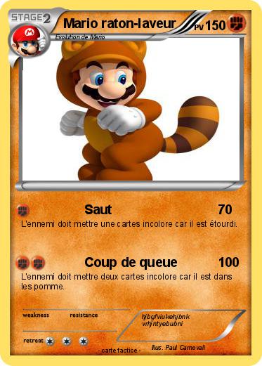 Pokemon Mario raton-laveur