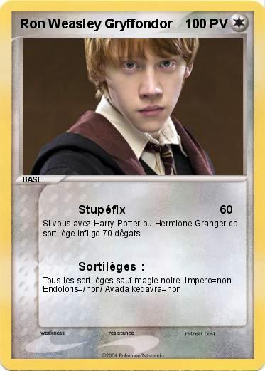 Pokemon Ron Weasley Gryffondor 