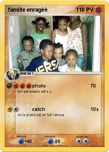 Pokemon famille enragéé
