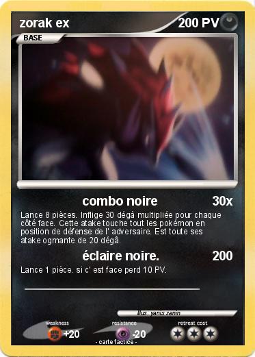 Pokemon zorak ex