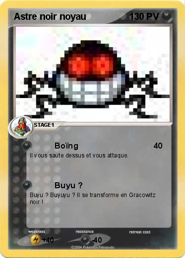 Pokemon Astre noir noyau