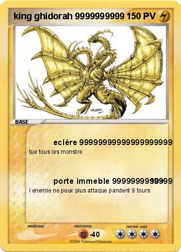 Pokemon king ghidorah 9999999999