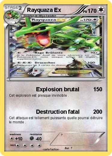 Pokemon Rayquaza Ex