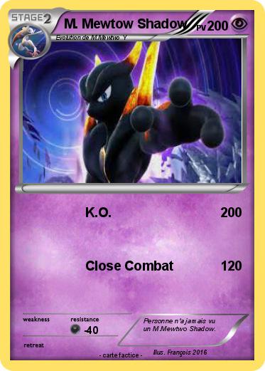 Pokemon M. Mewtow Shadow